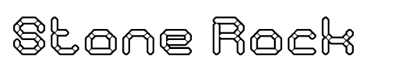 Stone Rock font preview